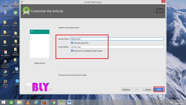 activity name of android studio